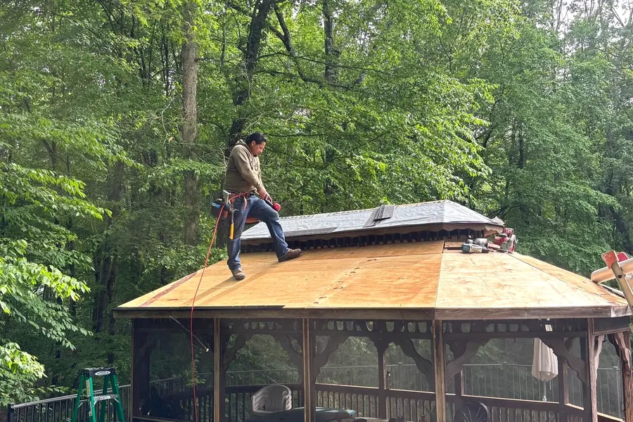 Gazebo roof decking and installation work